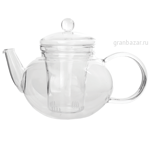 Чайник «Мико»; стекло; 1200мл; H=16,L=24.2,B=14см; прозр. Trendglas 102005