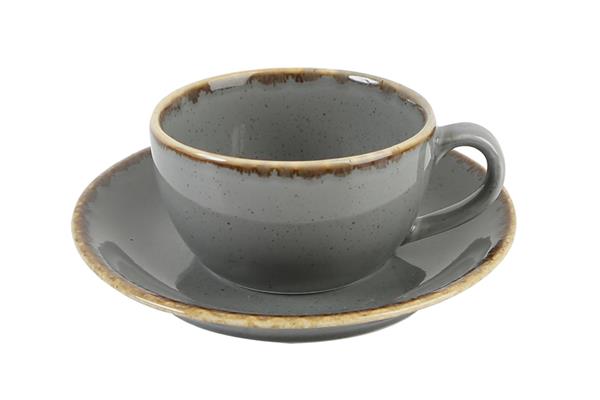 Блюдце DARK GREY фарфор, d 160 мм, h 23 мм, серый Seasons Porland 132115 темно-серый
