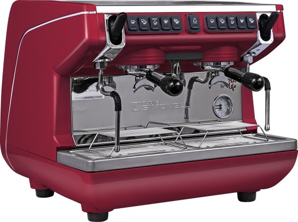 Кофемашина-автомат Nuova Simonelli Appia Life Compact 2Gr V 220V red+economizer+high groups
