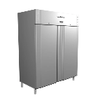 Шкаф комбинированный с глухой дверью Полюс CARBOMA RF1120 INOX нержавеющий