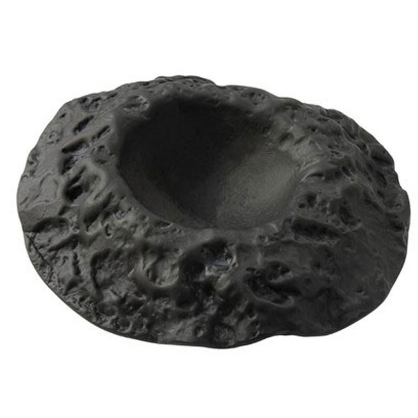 Салатник «Кратер»; стекло; 125мл; D=22см; черный,матовый Pordamsa XGLAS-401