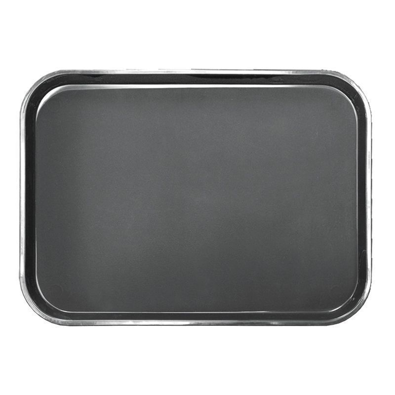 Поднос прорезиненный черный 450х350 мм, пластик, P.L. Proff Cuisine - BarWare 1418 BLACK