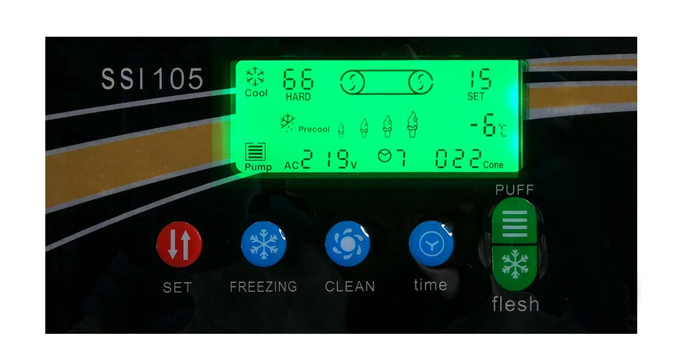 Фризер для мягкого мороженого Koreco SSI105 с 1 рожком, емкость 5л, помпа, ночное хранение