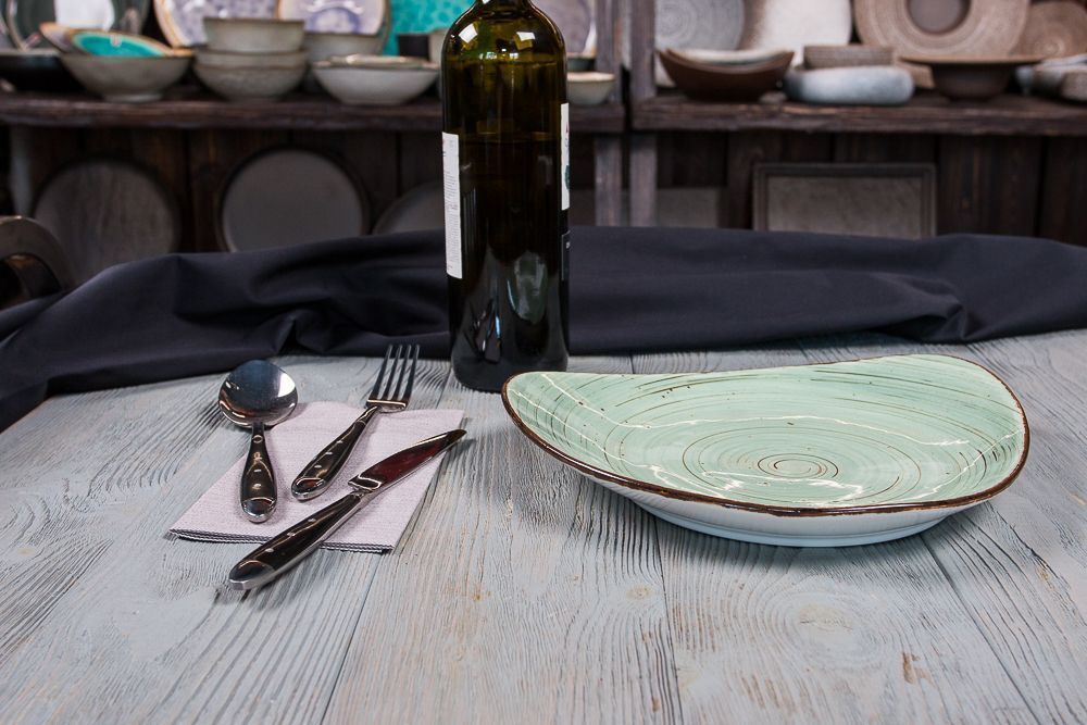 Тарелка Fusion Blue Lake 265х220х40 мм, P.L. Proff Cuisine P5084728-SH234 к=16/