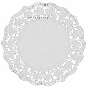 Настол.подкладка круж.; бумага; D=18,L=18,B=18см; белый Pap Star 12452 100шт.