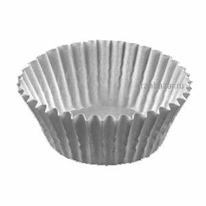 Тарталетки (1000шт); бум. пергам.; D=30/40,H=16мм; белый Pap Star 18392(18610)