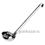 Половник «Проотель» сталь нерж.; 120мл; D=8,H=8,L=35см; металлич. Prohotel LOPP08