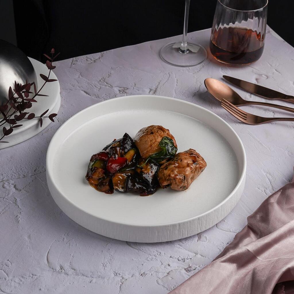 Тарелка Frost White Moon d252 мм h35 мм с бортом P.L. Proff Cuisine ZA0705-10-AR-ME