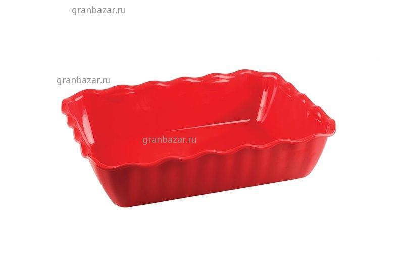 Салатник с волнистыми краями стиролактр.; 4л; H=80, L=330, B=265мм; красный 422108204