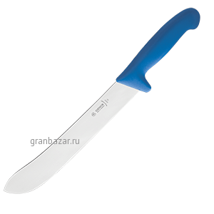 Нож д/нарезки мяса; сталь нерж.,пластик; L=42.5/29.5,B=3.5см; синий MATFER 182347