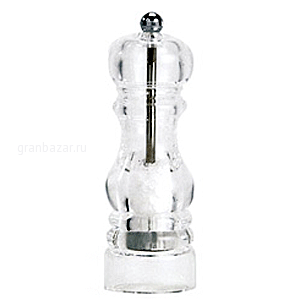 Мельница д/соли; акрил,сталь нерж.; D=67,H=300мм; прозр. Paderno 42728-30
