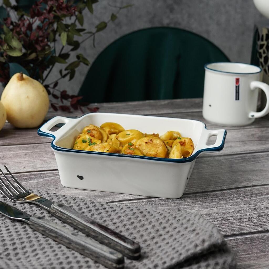 Блюдо прямоугольное с ручками Bakery Fusion 220*169 мм h52 мм 900 мл P.L. Proff Cuisine WM5229021-SH108