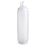 Емкость для соуса 1000 мл. d=75 мм. h=295 мм. прозрач. c 2 крышками Gastroplast /1/96/