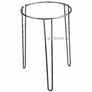 Подставка д/дуршлага; сталь нерж.; D=19,H=28см; металлич. Paderno 41933-18