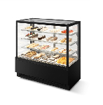 Витрина кондитерская Chilz Vete kub 130, чёрный муар/металлик 242-550