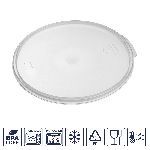 Крышка для контейнера для прод. круг. d=310 мм. прозрачная, п/п Gastroplast /1/12/