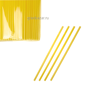 Трубочки б/изгиба L=24см; D=0.8,L=24см; желт. Pasterski 250шт.