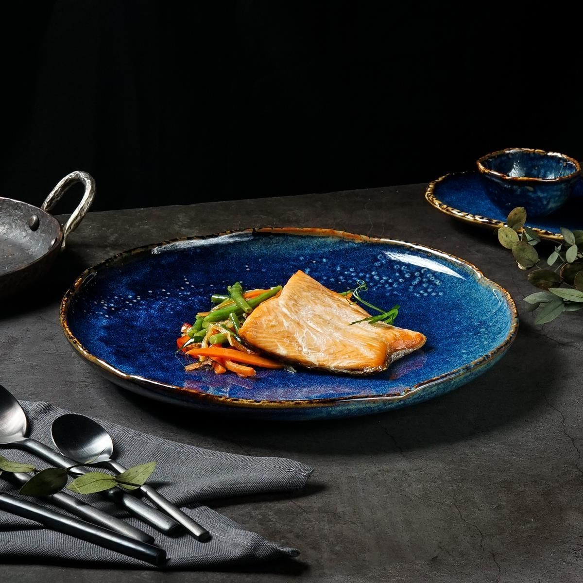 Тарелка Aqua Blue d=280 мм, h=33 мм, фарфор P.L. Proff Cuisine ZA0481-10.5-A
