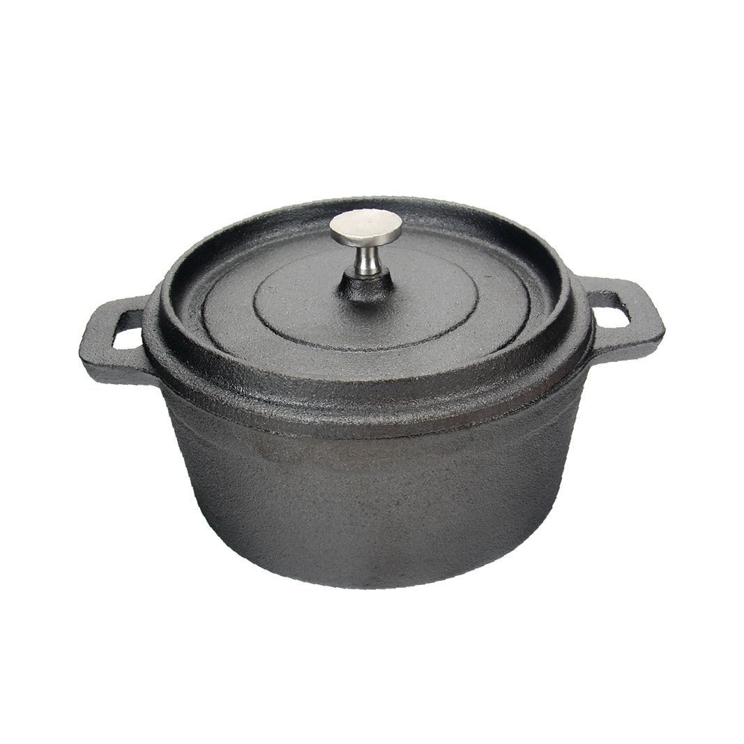 Кастрюля с крышкой порционная 500 мл, 125х60 мм, чугун, P.L. Proff Cuisine 15410-12