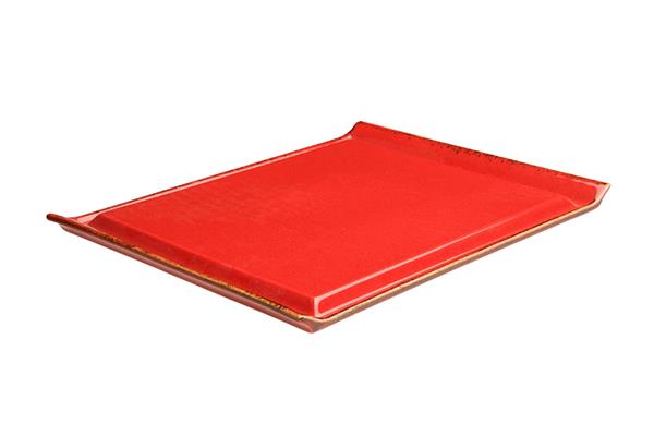 Блюдо для стейка RED фарфор, 320х260 мм, h 12 мм, красный Seasons Porland 538136 красный