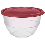 Миска с крышкой; полипроп.; 3,3 л; D=22,3, H=14,3 см; бордо Restola 432104221