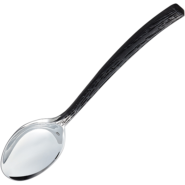 Ложка десертная; сталь нерж.; L=18,2см; металлич.,черный Chef&Sommelier T9206
