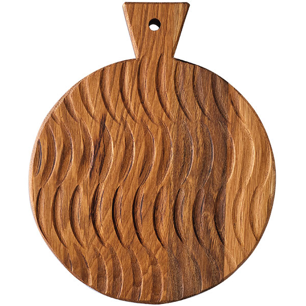 Доска для подачи; дуб; D=240,H=25мм; деревян. PPwood Q106O-01N