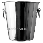 Ведро д/шампанского «Проотель» сталь нерж.; 4.4л; D=21/14,H=21,B=21.5см; металлич. Prohotel
