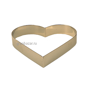 Форма конд. «Сердце»; сталь нерж.; D=100,H=35мм MATFER 371817