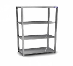 Стеллаж 4 полки, aisi 430, 1200х400х1800 Камик