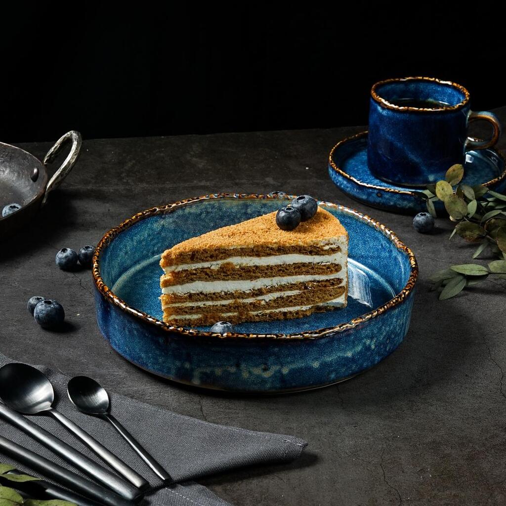 Тарелка Aqua Blue с бортом d 208 мм h46 мм 930 мл P.L. Proff Cuisine [6] ZA0311-8-A