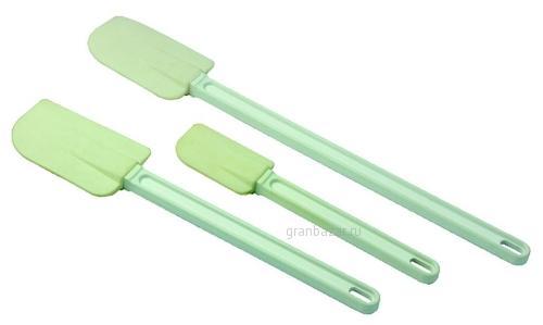 Лопаточка кондитерская 25см, резиновая, ручка пластик, t до 120*С Maco SR25