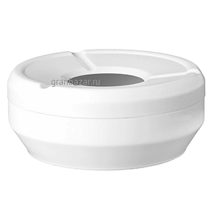 Пепельница; пластик; D=10,H=4см; белый Paderno 48252-10