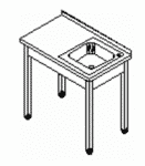 Ванна моечная ТММ МС-П 2/1000/600 (мойка 400х500х140)