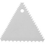 Шпатель кондит.; пластик; L=9.7/9.7,B=9.7см; бежев. MATFER 421702