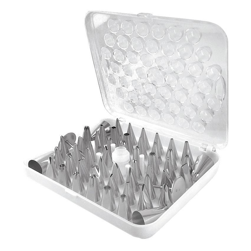 Набор кондитерских насадок, 55 шт, P.L. Proff Cuisine TIPS-B-55PC/TIP-AT-56/001