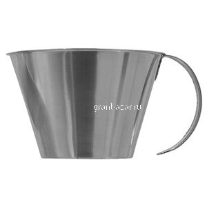 Мерный стакан низкая модель; сталь нерж.; 1л; D=15/19.5,H=10.5см; металлич. Lind 512404-03