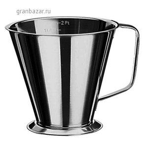 Мерный кувшин; сталь нерж.; 2л; D=17/21.5,H=19см; металлич. Paderno 42581-20