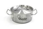 Кастрюля нерж с тройным дном 140х85 мм объем 1.3L с дв. ручками VIATTO 101612