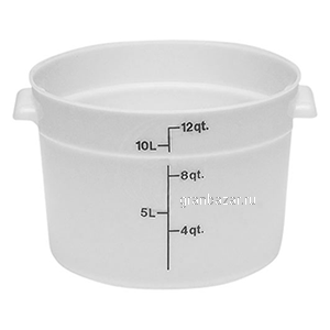 Контейнер д/пищев.продуктов; полиэтилен; 11.4л; D=37.8,H=21.3см; белый Cambro RFS12148