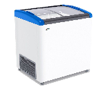 Ларь морозильный FROSTOR GELLAR FG 250 E гнутое стекло синий (R290)