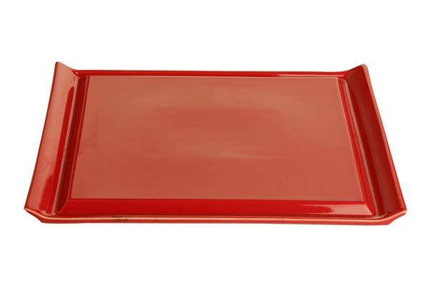 Блюдо для стейка RED фарфор, 320х260 мм, h 12 мм, красный Seasons Porland 538136 красный