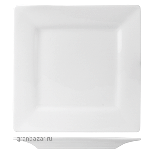 Тарелка квадратная «Кунстверк»; фарфор; L=25.5,B=25.5см; белый KunstWerk A0922