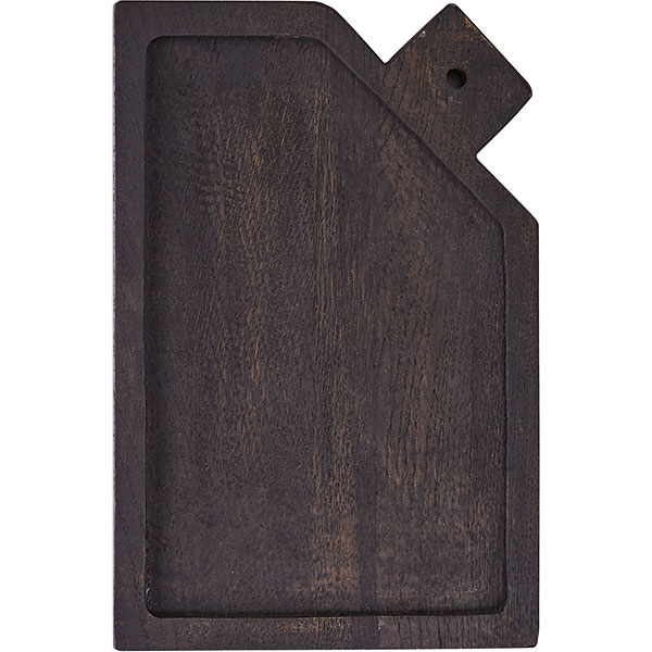 Доска для подачи; дуб;H=25,L=300/200,B=200мм; черный PPwood Q204C-06B