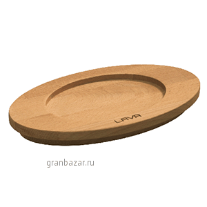 Подставка овальная; дерево; L=12,B=10см Paderno 44201-10