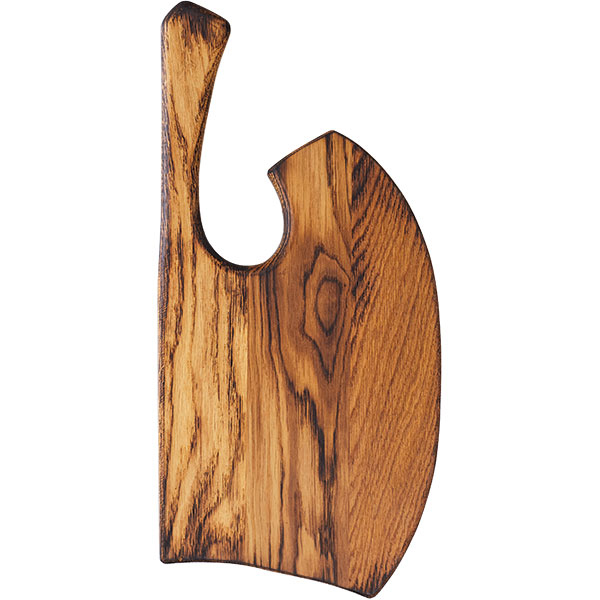 Доска для подачи «Топор» с ручкой(20см); дуб; H=25,L=215,B=200мм PPwood Q303F-00N
