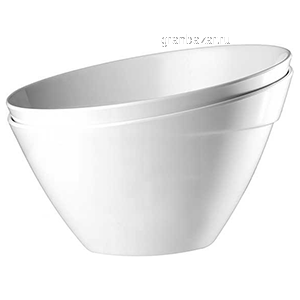 Салатник; пластик; 2.5л; D=24.5,H=15см; белый APS 84042