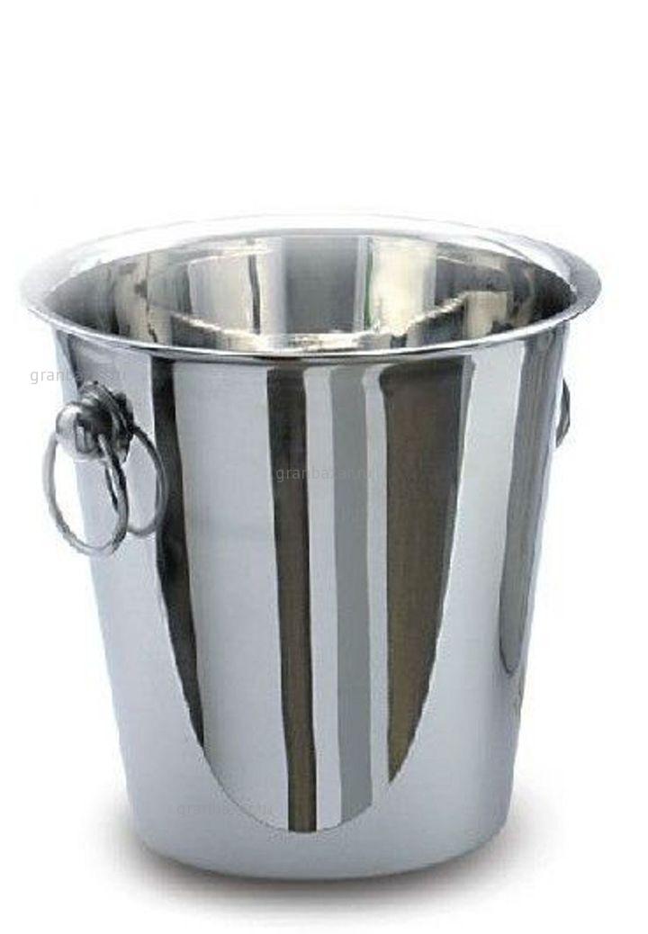 Ведро для шампанского нерж. 4,0 л. 210x220 мм с ручками-кольца MGSteel /1/ WB45