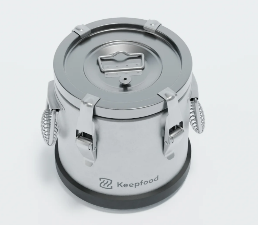 Термос 4 л нерж. прорезин. основание Keepfood