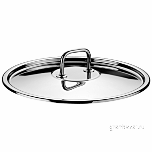 Крышка д/кастрюли; сталь; D=22,H=5,L=24,B=24см; металлич. Pintinox 316030-22